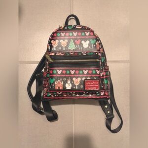 Loungefly Disney Black Holiday Backpack